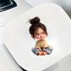 Car Body Sticker Cute Girl Pattern Flat Decoration Car Body Decal Decoration For Skateboard Vehicle Refrigerator Thermal Cup