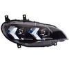 Compatible LED Headlight Assembly with Daytime Running Lights & Turn Signals for 2008-2014 BMW X6 (E71 Model)