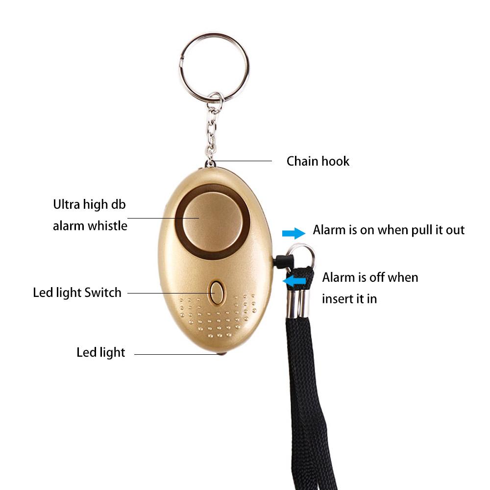 Protection Emergency Self Defense 120dB Personal Scream Keychain Security Alarm Alert