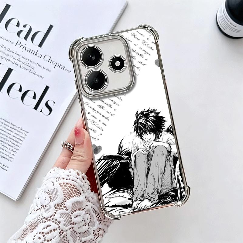 

N-Notes D-Deaths L Lawliet Мягкий чехол для телефона для Xiaomi Redmi Note 14 15 Pro Plus 13 12 11S 11T 5G 10 9S 9 Покрытие Защита от падения Funda Redmi Note 11S 4G
