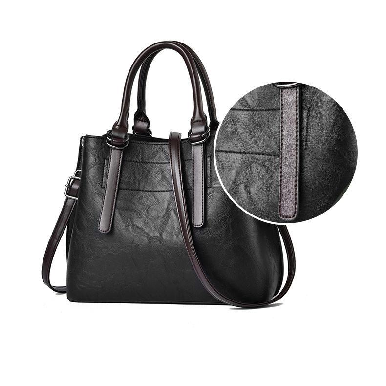 Women PU HandBag Women Belt Single Shoulder Bags Casual Totes Solid Color Soft Messenger Bag