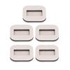 5 Pcs Felt Caster Cup Rectangle Concave   Chair Roller Fixing Pad Furniture Wheel Caster Cup for Hardwood