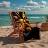 Custom Name Ultra-Soft Beach Towel with Valorant Theme,Ideal for Pool - Camping, Diving - Perfect Travel Essential, Vibrant Beach Towel.