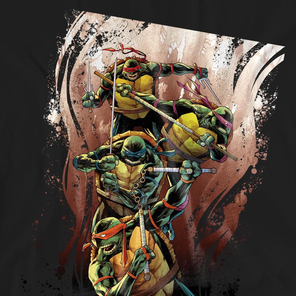 Teenage Mutant Ninja Turtles Unisex Adult Earthy Rainbow Warriors T-Shirt