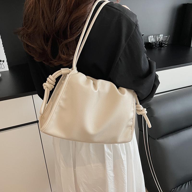 Faux-Leder-Knotenhenkel Schultertasche für Damen Mode Crossbody Handtasche Lässiger Alltagsgebrauch
