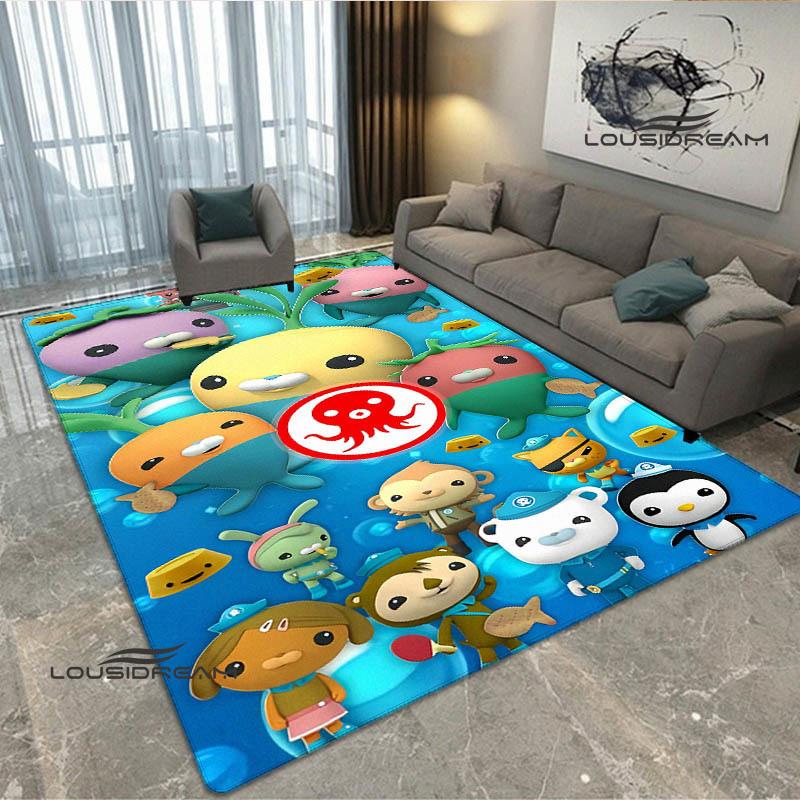 3D The-Octonauts cartoon printed carpet Living room bedroom non-slip carpets Yoga mat Outdoor carpet kawaii rug birthday gift