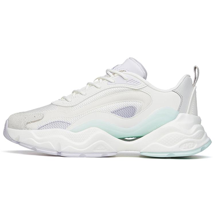 

New Anta Millennium 4.0 Cushioning Anti Slip And Wear Resistant Low Top Chunky Sneakers Women s White Purple Gray 122228890-3 38.5