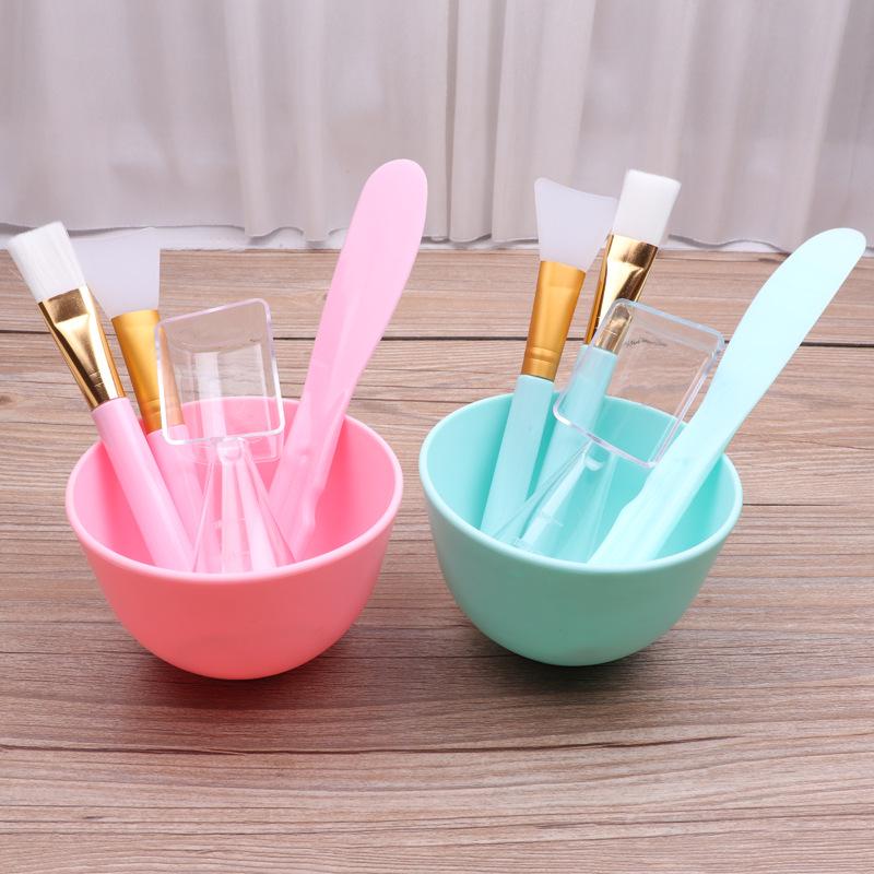Silicone DIY Beauty Mask Kit: Bowl, Brush, Stick & Measuring Spoon