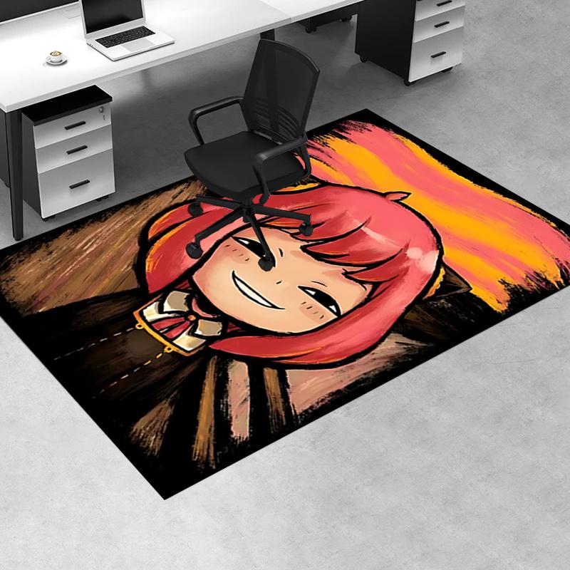 Zero Two Chair Mat Cute Anime Girl Design for Home Decor, Office Carpet, Living Room, Bedroom Gift
