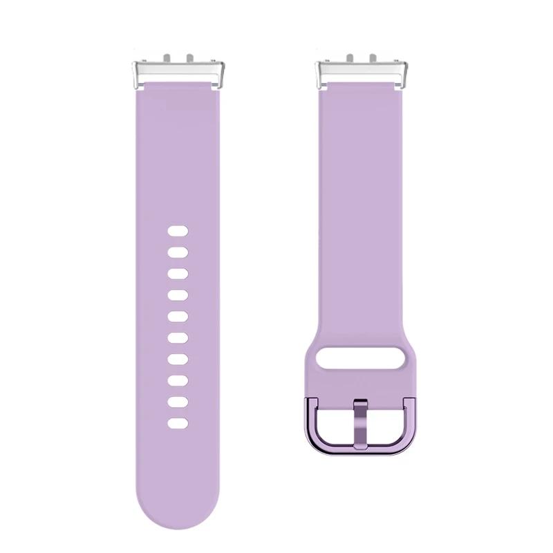 Skin-Friendly Band Fit for Samsung Galaxy Watch Fit 3 Soft Silicone Colorful Buckle Strap for Samsung Galaxy Watch Fit 3