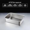 Tangyu Stainless Steel Rectangular Deep Serving Pan, 40x30x10cm