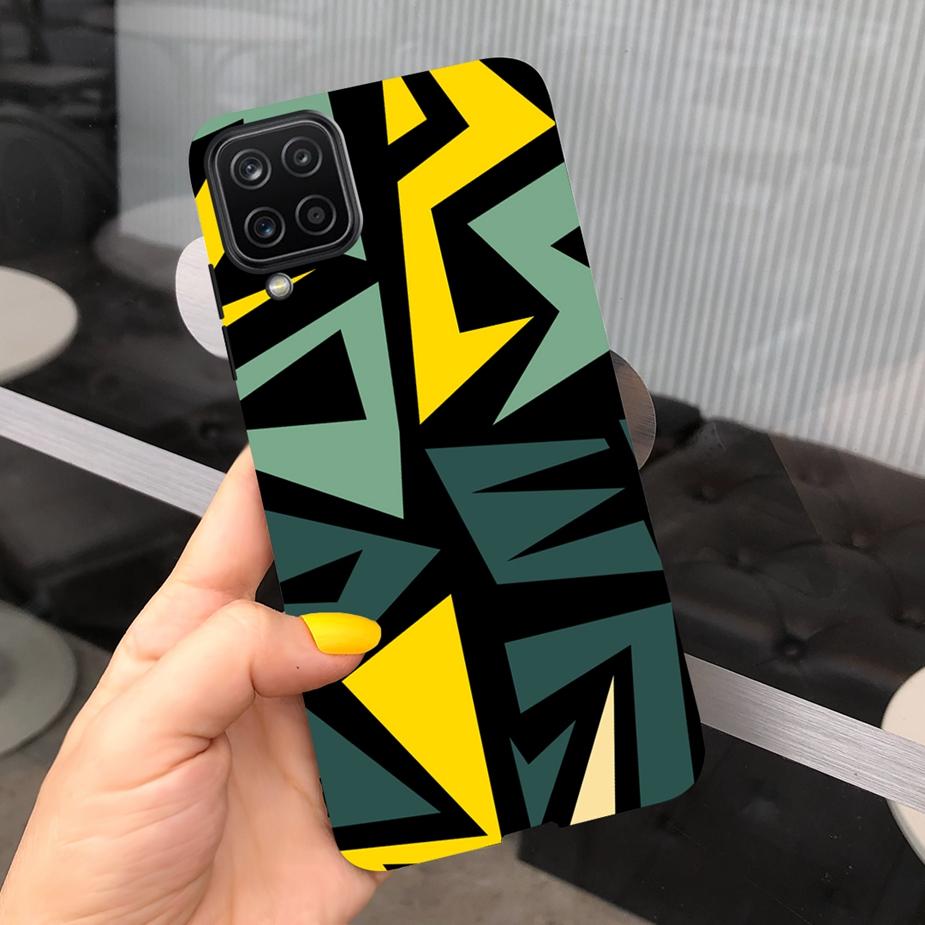 Für Samsung Galaxy A12 Hülle M12 F12 Cue Süßigkeiten Bemalte Abdeckung Weiche Silikon Handyhülle Für Samsung A12 M 12 GalaxyA12 Coque Bumper