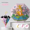 Children's Umbrella, Waterproof Cover for Kindergarten and Primary School Students, Safety Automatic Umbrella, Cute Cartoon for Boys and Girls