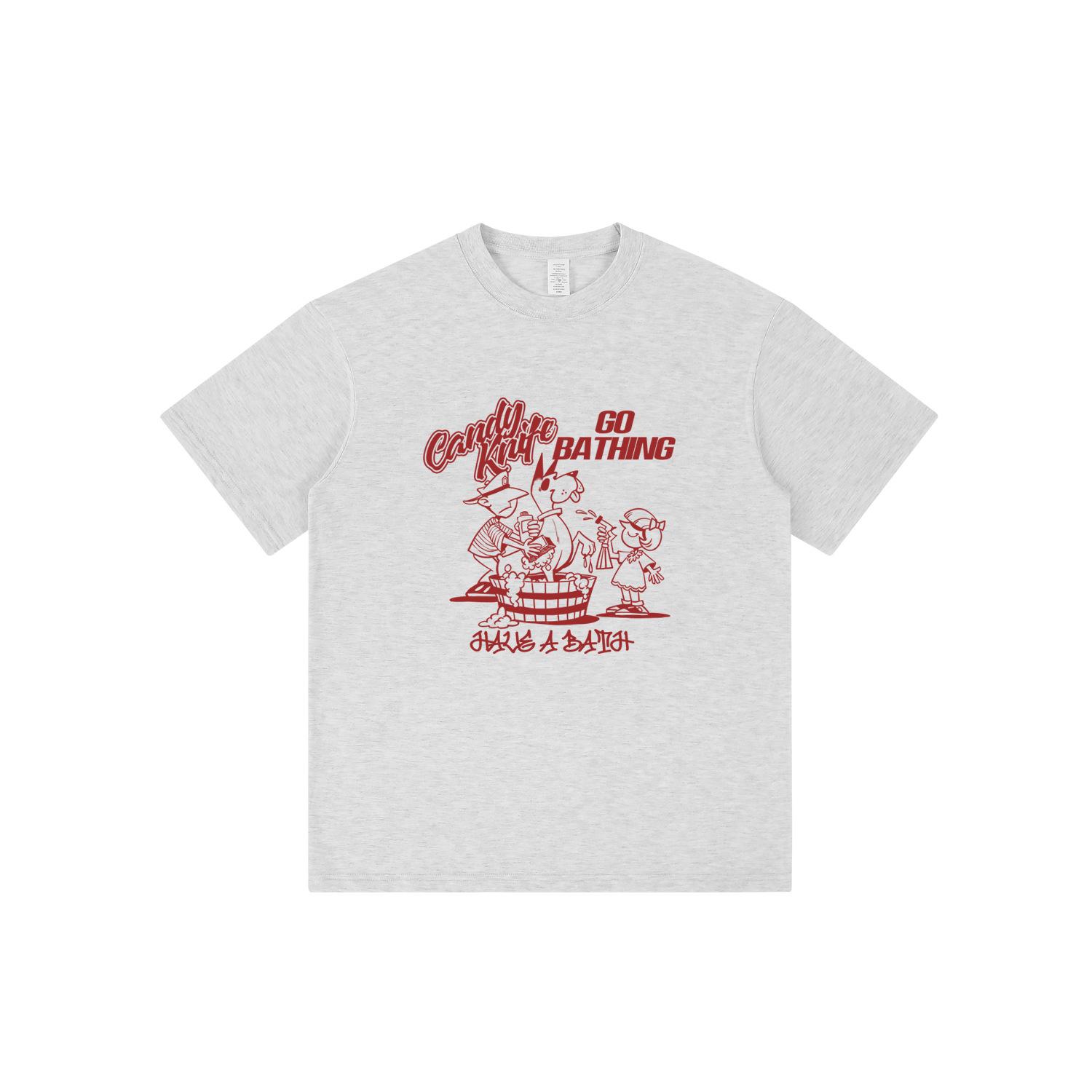 

Retro Cartoon Print Unisex Streetwear T-Shirt 3XL