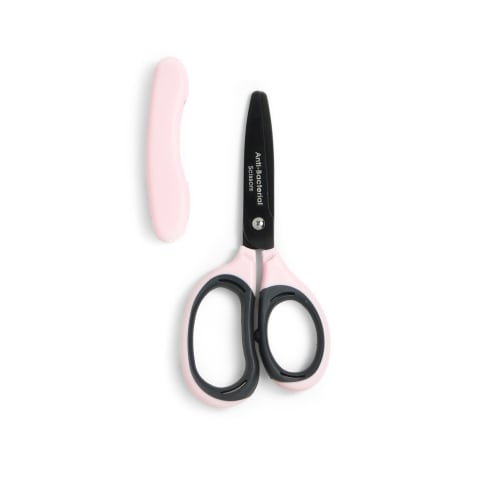 SiTRA Antibacterial Mini Baby Food Scissors, Titanium Coated, Pastel Pink, 1133919