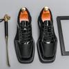 Luxury Designer Men‘s Black White Mesh Breathable Lace Up Shoes Moccasins Wedding Prom Homecoming Dress  Footwear Zapatos Hombre