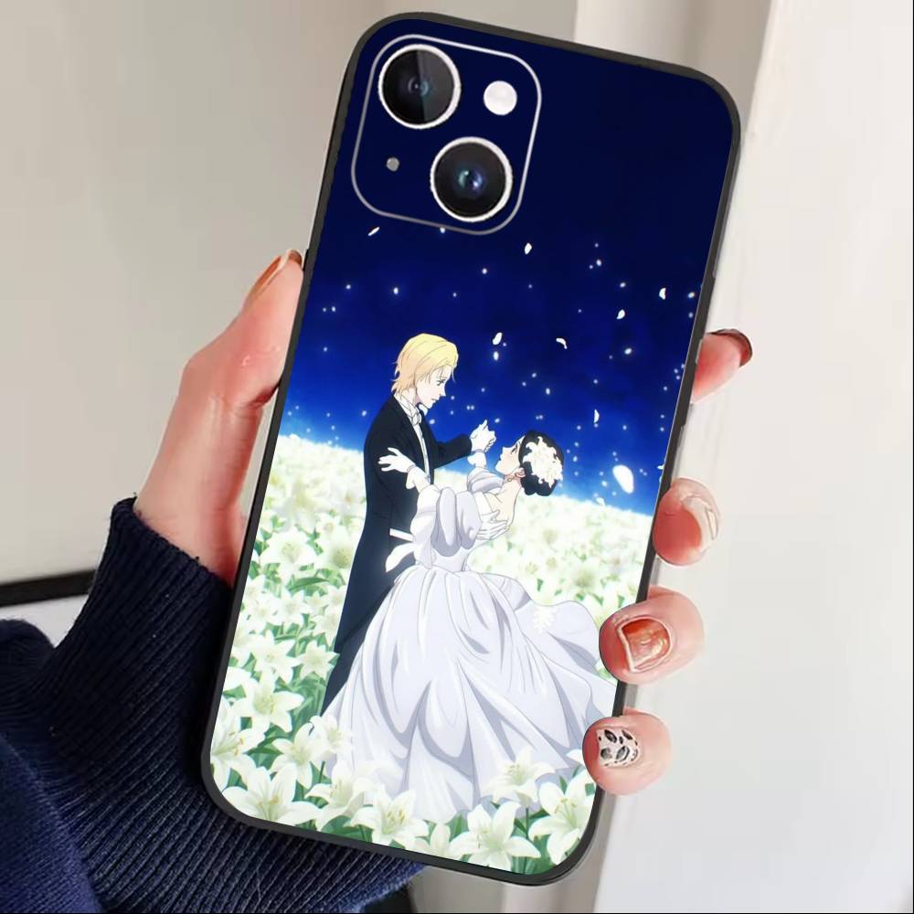 Anime K-Athanasia Phone Case For iPhone 16,15,14,13,12,17,Pro Max,Plus Silicone Black Case iPhone17
