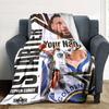 Golden State Warriors Curry Personalized Name Blanket Multi-purpose Personalized Blanket Comfortable Throw For Living Room Office Chair Office Picnics