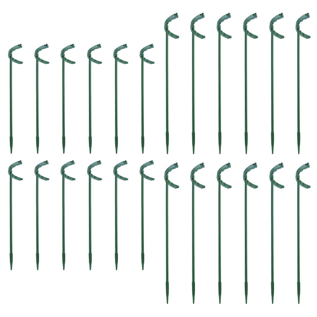 6Pcs Plant Support Stakes Half Round Plant Support Protective Garden Flower Support Indoor Plant Stake Garden Supplies