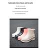 New Women's Plus Velvet Warm Mid-Calf Waterproof Rain Boots - Fashionable Outdoor Rubber Work Shoes