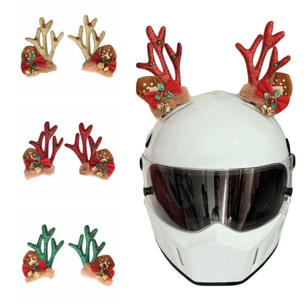 3D Motorcycle Helmet Decoration Creative Motorcycle Helmet Antlers Holiday Atmosphere