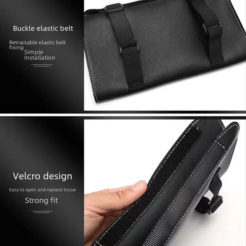 Leather Car Tissue Box for Seat Back & Sun Visor