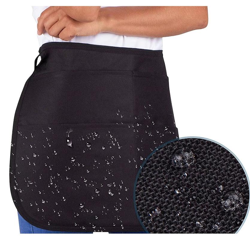 2pcs Waist Apron With Tool Pouch Waterproof Work Apron For Barber Beauty Salon Car Mechanic Craftsman Utility Belt Bag Kitchen Cooking