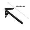 Precisions Ground Right Angles Scribe Square Aluminum Woodworker Rulers Invisible Slot For Woodworking Metal Marking
