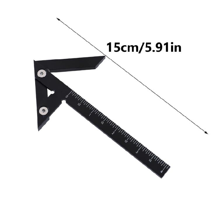 Precisions Ground Right Angles Scribe Square Aluminum Woodworker Rulers Invisible Slot For Woodworking Metal Marking