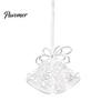 Durable Acrylic Hanging Decors Faux Crystal Christmas Ornaments, Clear Reindeer/Bell/Wreath/Wine Glass Winter Modern Holiday Ornament Collection