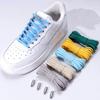 New Unisex with Metal Buckle for Quick on/Off Suitable for A Variety of Shoes Half-Circle Elastic Shoelaces 1Pair/3Pair