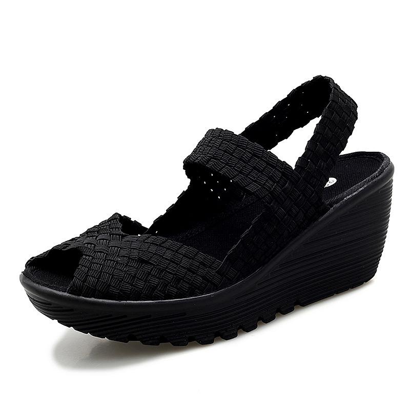 Women's Handwoven Slip-On Sneakers Breathable Summer Casual Shoes Woven Fabric Upper EVA Sole Low-Top White Ladies Comfortable Sneakers