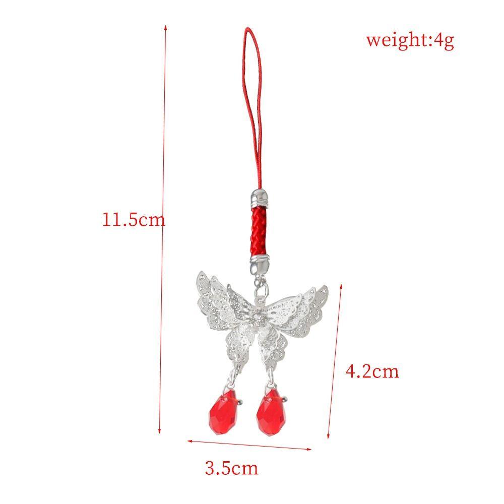 Heaven Official's Blessing Butterfly Phone Chain Hanging Rope Hua Cheng Lanyard  Cosplay