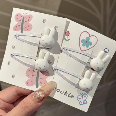 Miffy Kanin BB-klemme: Søtt og allsidig japansk tegneseriehårklemme for jenter