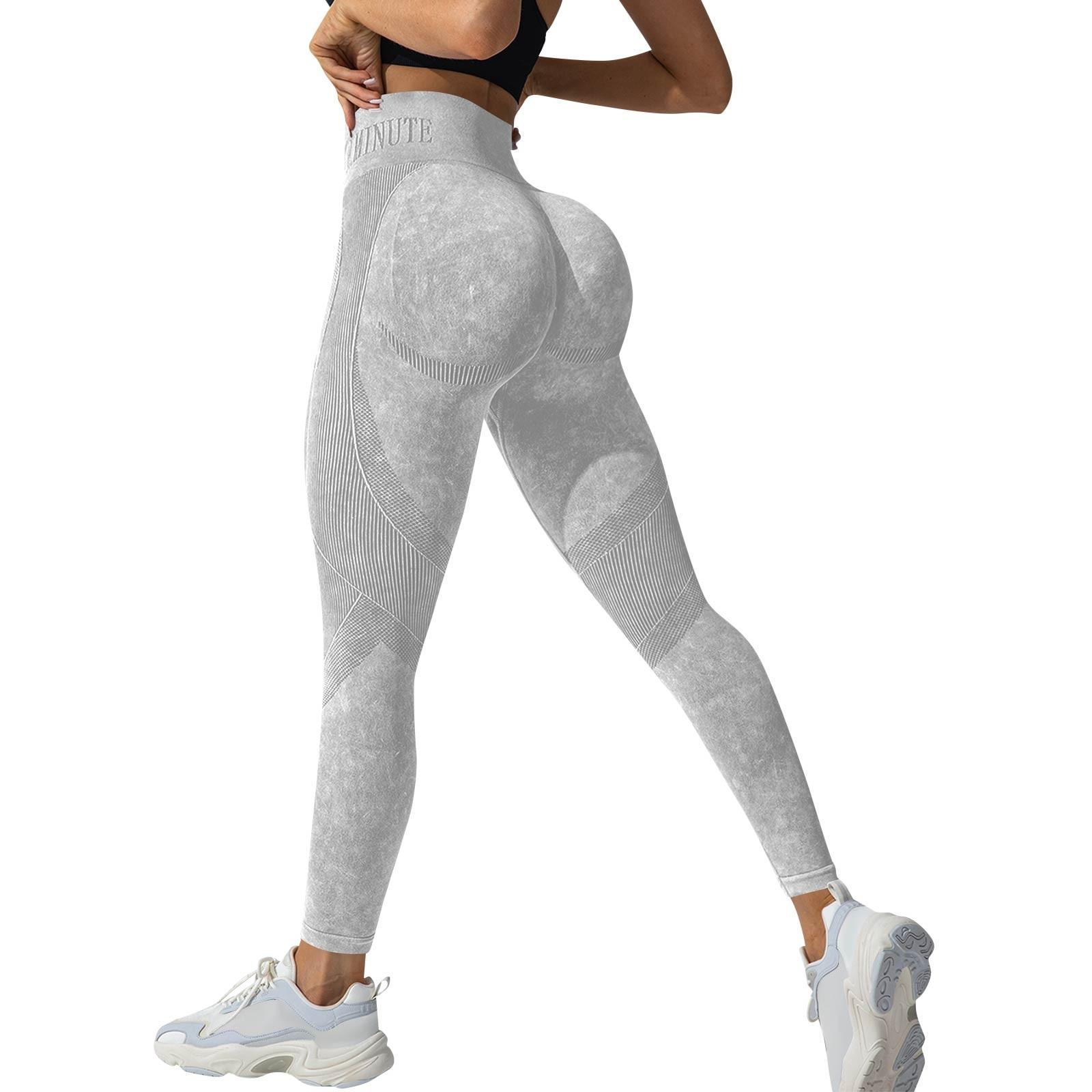 

Женские модные однотонные штаны для йоги с высокой талией, узкие спортивные штаны для фитнеса M