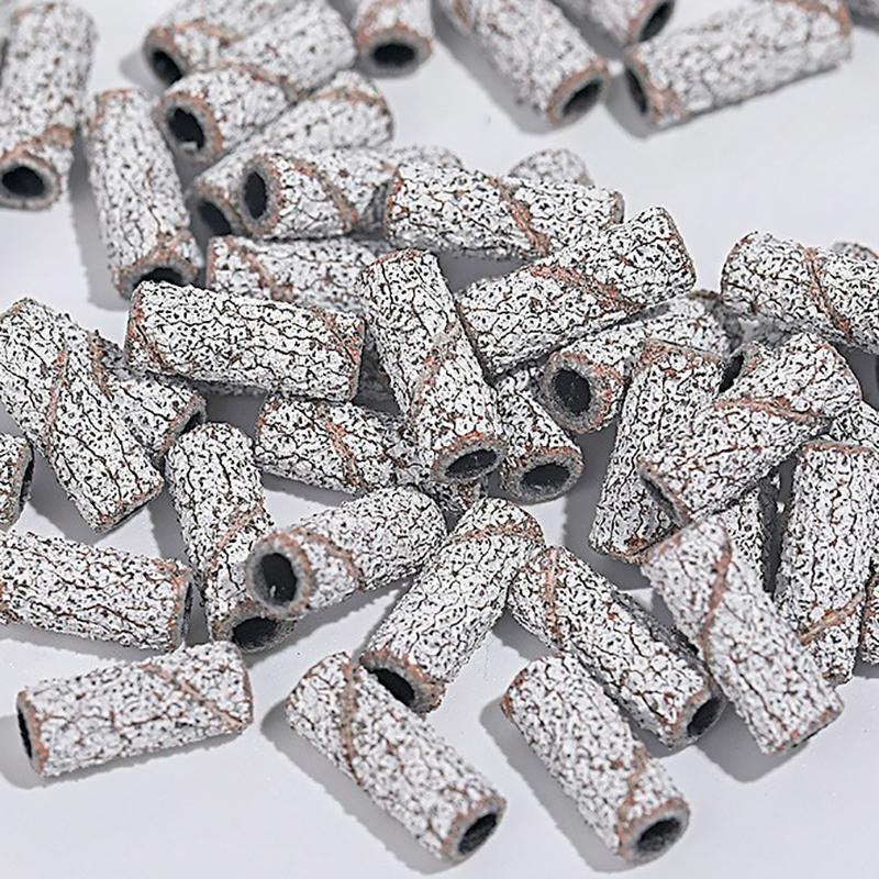 Mini Nail Sanding Bands Mandrel For Manicure Sandpaper Ring Holder Stainless Steel Nail Art Tools Nail Drill Accessories