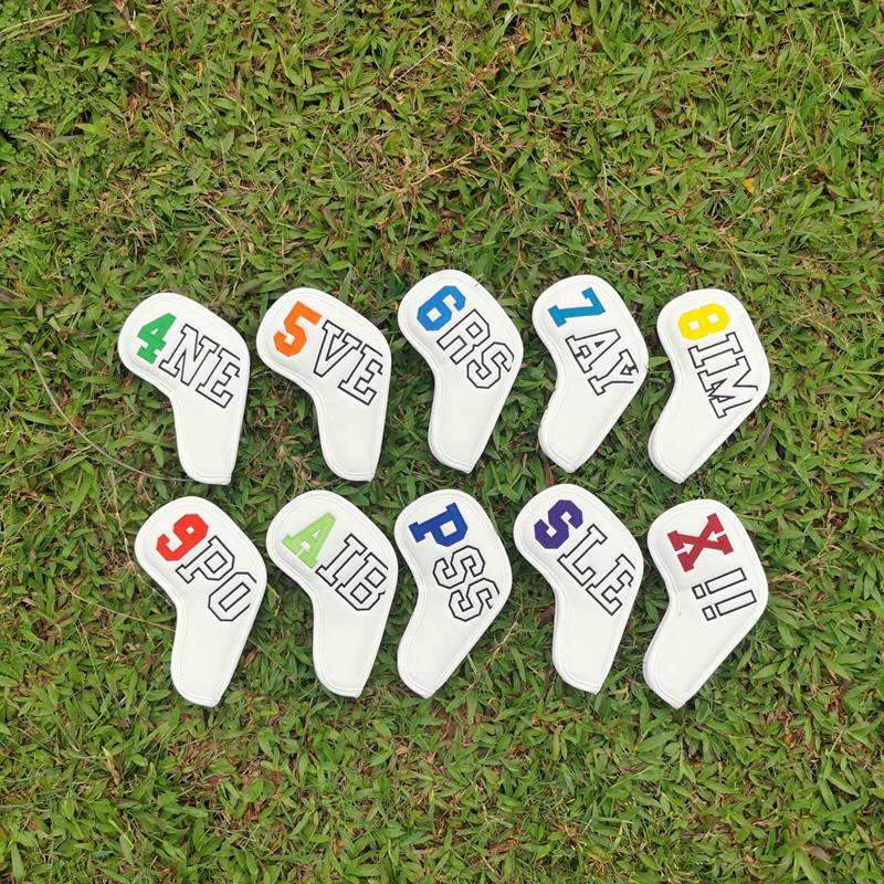 Korean Fine Embroidery Golf Club Iron Head Covers