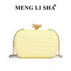 New fashion woven bag commuter chain dinner bag casual versatile shoulder messenger box women's bag