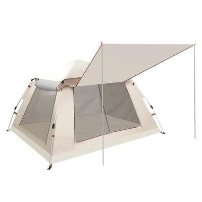 Vikbar automatisk tält utomhus camping strand snabbmontering silverbelagd vattentät campingtält