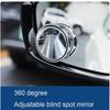 2ks Zrcátko pro slepý úhel pro dopravní zrcátko v autě Zrcátko zpětné zrcátko do auta Full Vision 360 Wide Anger parkovací asistent vypouklé zrcátko