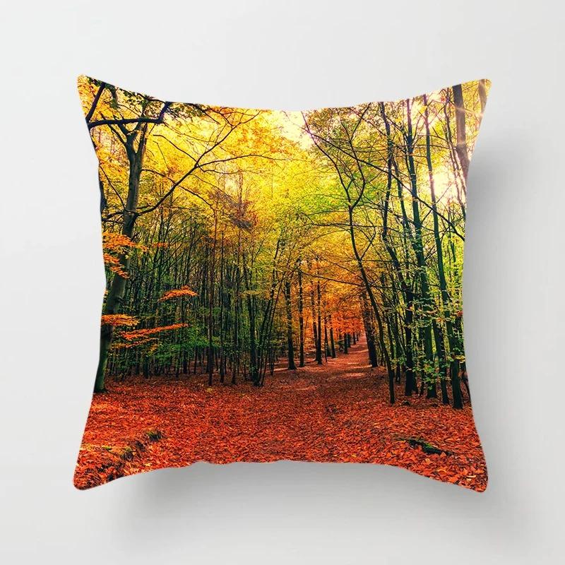 Office Living Room Home Pillowcase Car Decoration Outdoor Landscape Print Pillowcase