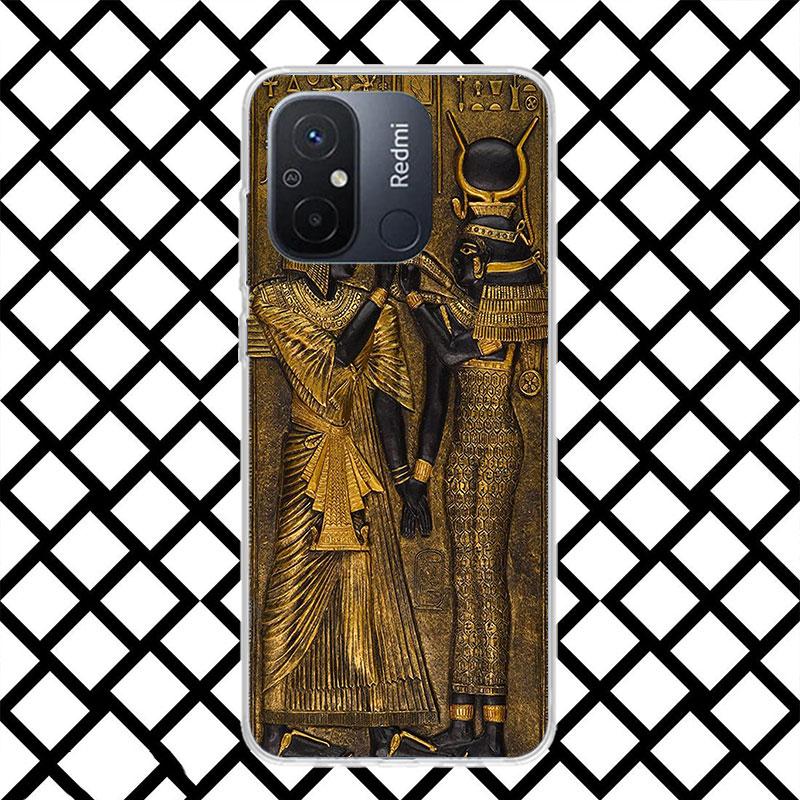 Egypt Nefertiti Anubis Pharaoh Phone Case for Xiaomi Redmi 14C 13C 13 12C 12 10C 10 10A 9C 9 9A 9T 8 8A 7 7A 6 Pro 6A K70 K40 So
