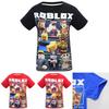 Lebhaftes Roblox Charakter Spiel T-Shirt für Kinder mit bequemer Baumwolle