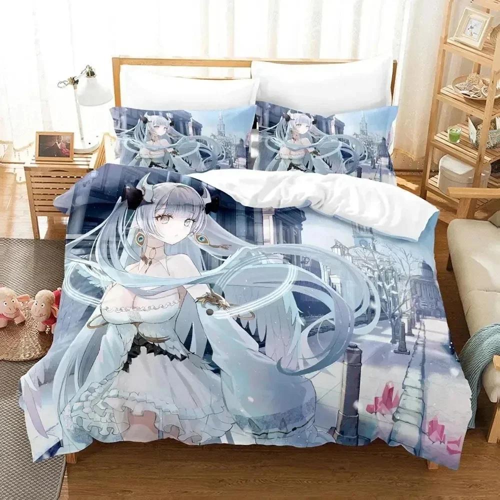 Anime Echocalypse Game Printed Bed Set Duvet Cover Pillowcase Bedding Set Bed Linen Sheet Quilt Cover Full Queen King Size