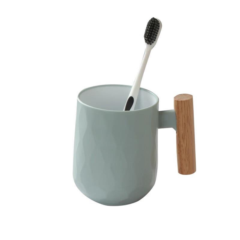 YIXI Simple Glass Toothbrush & Mouthwash Cup Set
