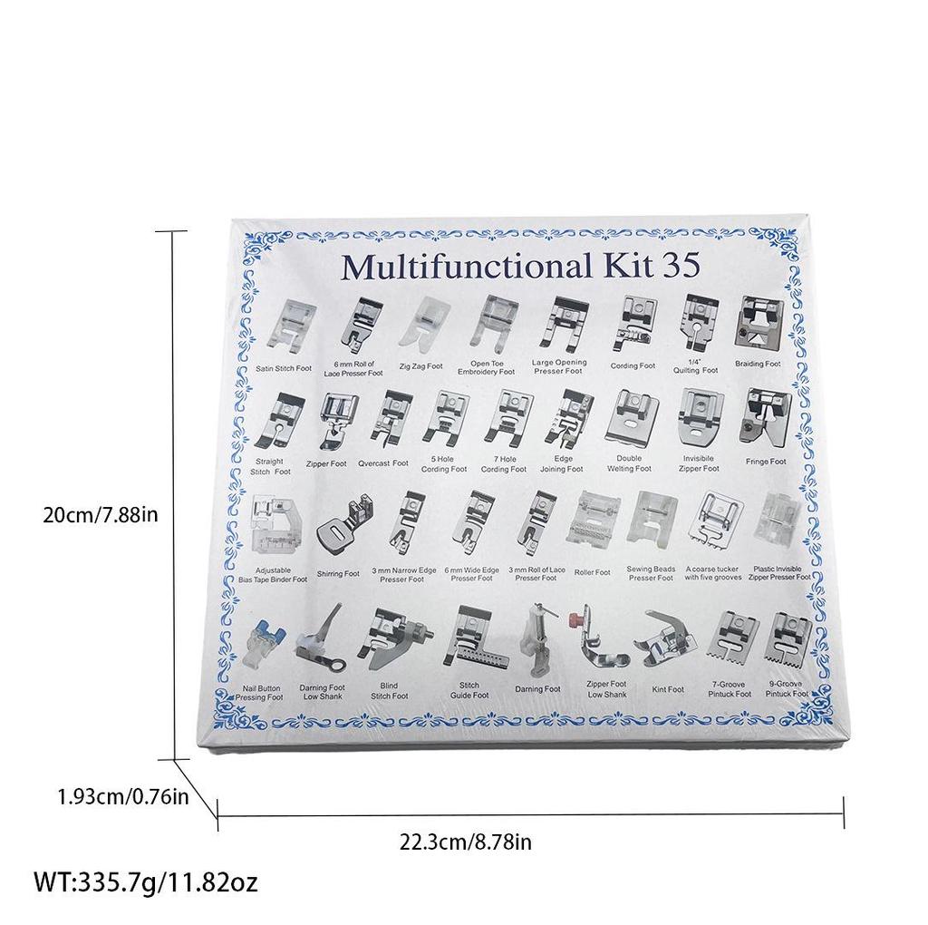 Deluxe Presser Foot Set: 32-62pcs Multifunctional Sewing Accessories for Home Machines