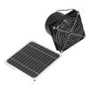 Solar Powered Exhaust Fan Monocrystalline 50W 12V 6.5 Inch Solar Panel Fan Kit with Protective Net Support 24 Hours