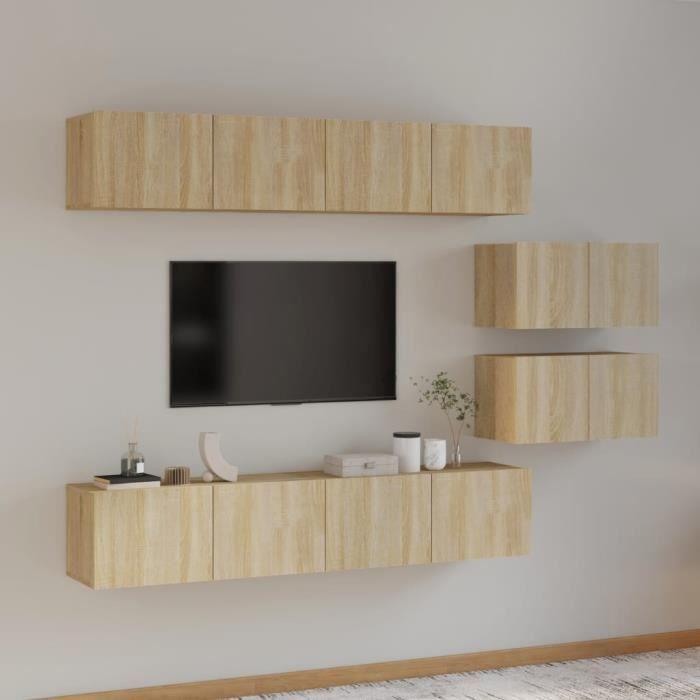 VidaXL Ensemble de meubles TV 6 pcs Chêne sonoma Bois d'ingénierie 3114600