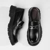 Men Leather Casual Platform Loafers Slip-On High Quality Thick Bottom Oxford Shoes Wedding Shoes JZ-90053