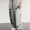 Pantaloni Sportivi Casual Larghi Monocolore Versatili da Uomo con Coulisse, Pantaloni Casual da Esterno per la Casa da Uomo per Primavera e Autunno